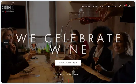 Riedel website after the Google Ads overhaul